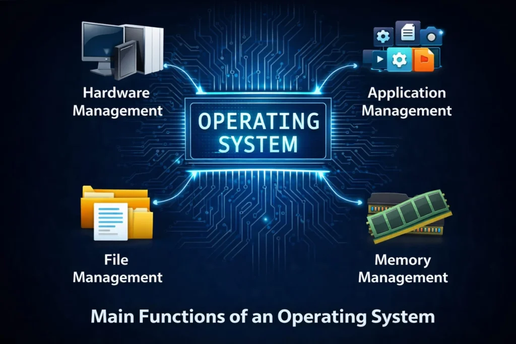 OPEARTING SYSTEM KE MAIN FUNCTIONS OPEARTING SYSTEM KE MAIN FUNCTIONS