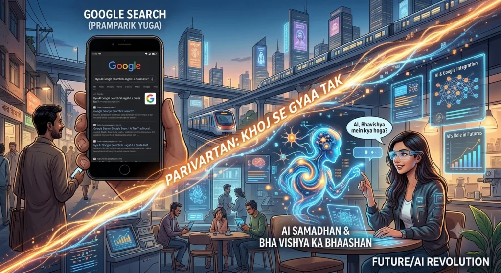 Future of AI and Google Search comparison showing whether AI tools can replace traditional search engines.
