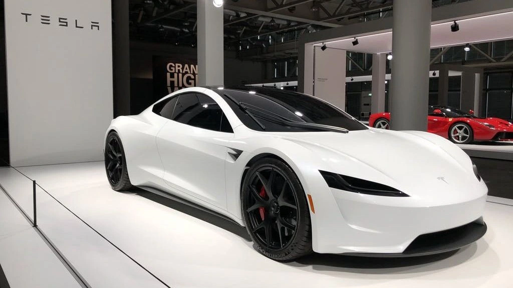 Tesla Roadster 2027 electric sports car with futuristic design and high performance