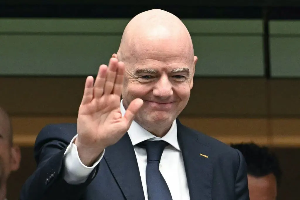 Gianni Infantino reacts as UEFA threatens to boycott FIFA competitions over the controversial World Cup private investment proposal.