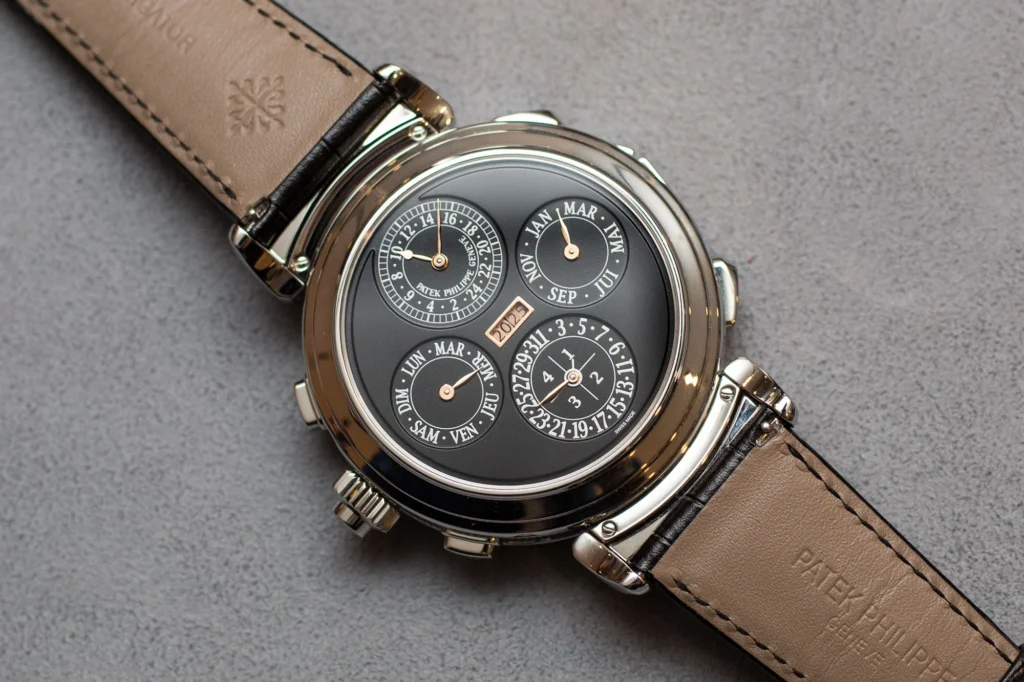 Discover the Patek Philippe Grandmaster Chime Ref. 6300A-010, the world's most iconic luxury watch with 20 complications and record-breaking value.