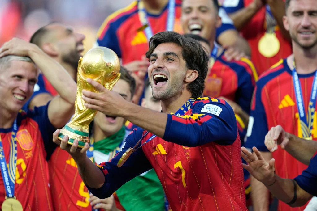 Ferran Torres' extra-time goal helps Spain defeat Argentina 1-0 to win the FIFA World Cup 2026.
