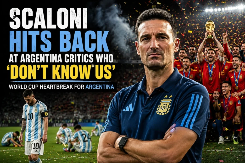 Scaloni Defends Argentina After World Cup Final Loss and Responds to Critics
