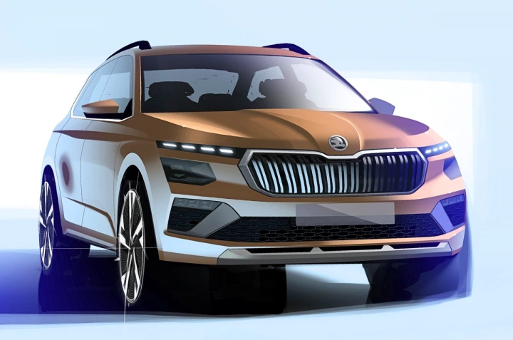 Skoda Slavia facelift front design