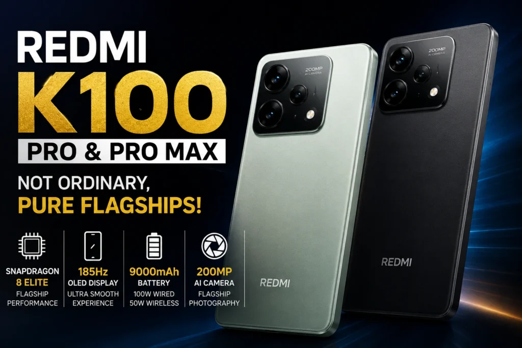 Redmi K100 Pro and Pro Max flagship smartphones