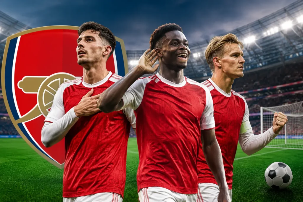 Arsenal vs Coventry City 3-0 match celebration at Emirates Stadium