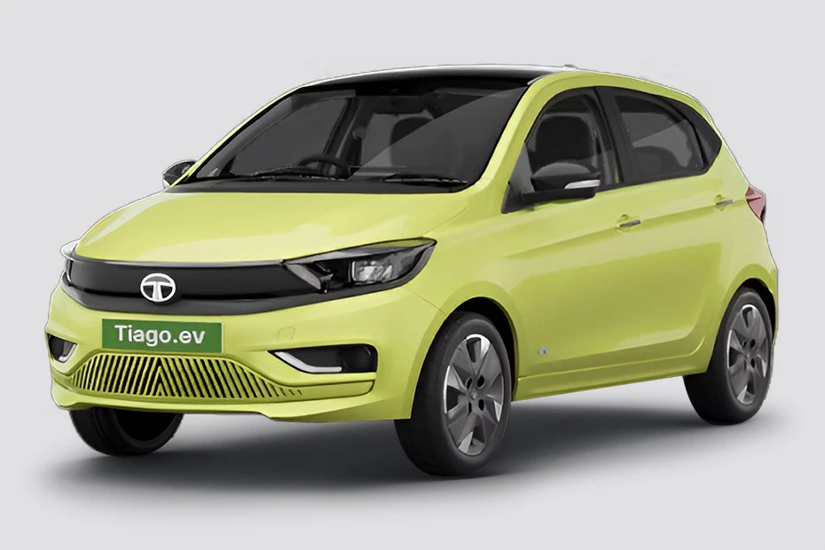 Tata Tiago EV electric hatchback showcasing its design, features and urban-friendly performance.