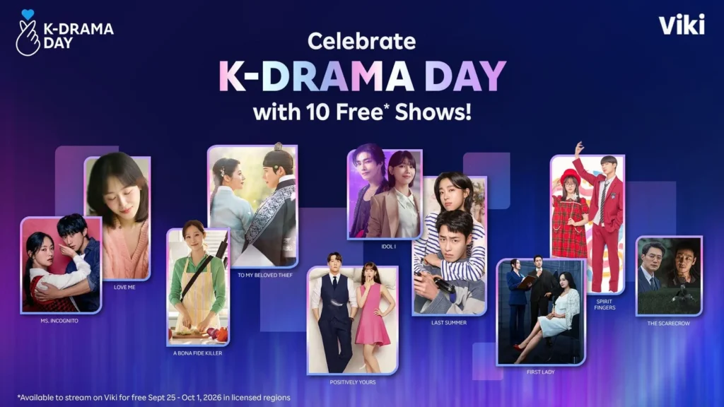 Viki K-Drama Day 2026 featuring 10 free K-dramas and fan events.