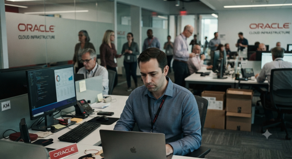 Oracle Layoffs 2026 employees office discussion