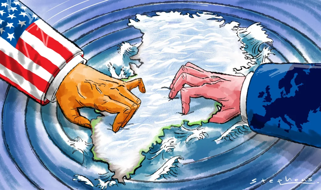 Trump Greenland Deal Arctic security map