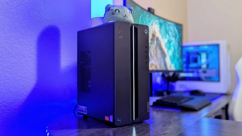 Lenovo LOQ gaming desktop featuring RTX graphics, Intel performance, and a sleek cooling-focused design for budget gamers.
