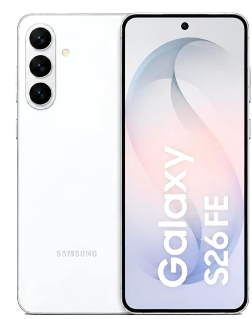 Samsung Galaxy S26 FE premium design with Galaxy AI.
