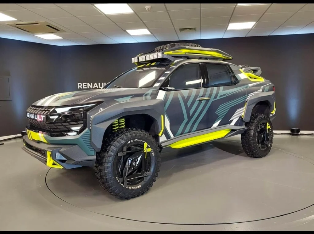 Renault Niagara Pick-Up Design front view with bold SUV styling
