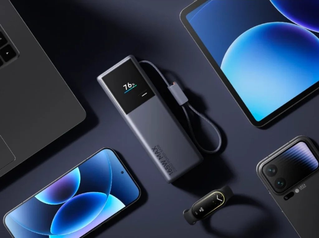 Xiaomi Power Bank Series India with 165W, 45W and 15W charging models