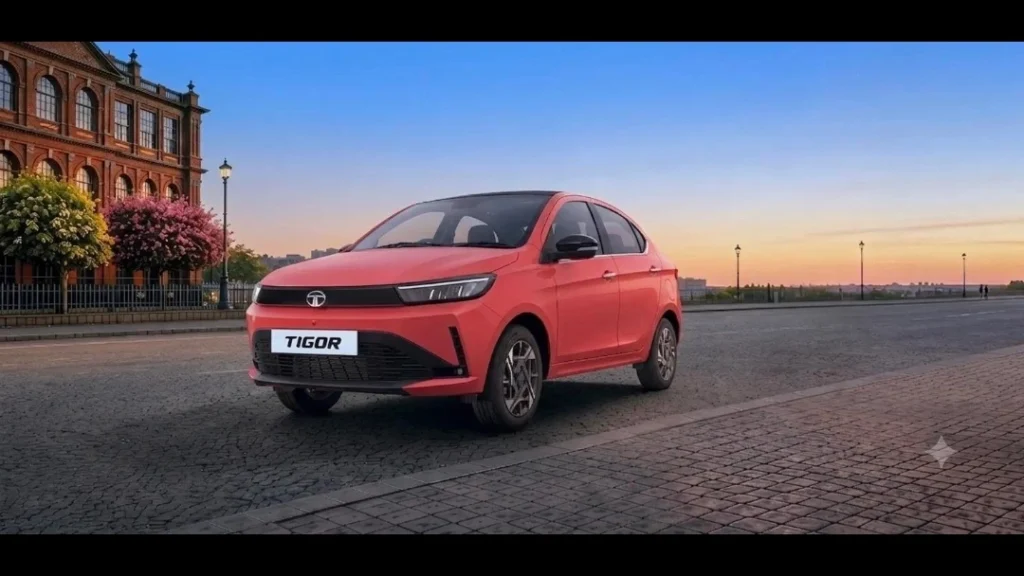 Tata Motors Roadmap featuring New Tigor, Safari EV, Nexon and Avinya.