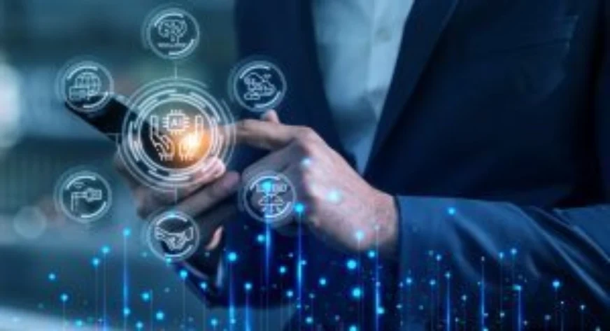 AI KV Cache aur Diffusion LLM Technology ka futuristic visual jo AI memory, speed aur next-generation language models ka concept dikhata hai.