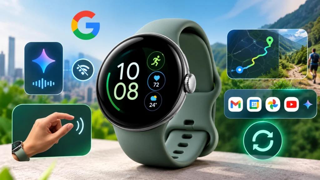 Google Pixel Watch 5 September Update with Offline Gemini and new gesture features