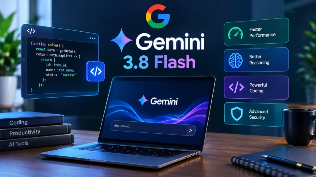 Google Gemini 3.8 Flash AI coding aur fast performance feature image