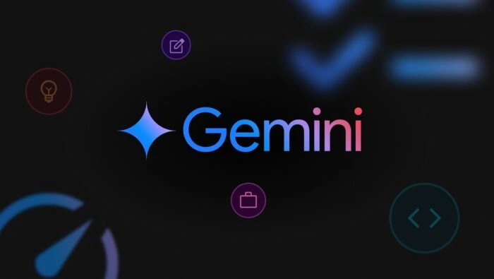 Google Gemini Windows App running on a Windows desktop with AI assistant interface.