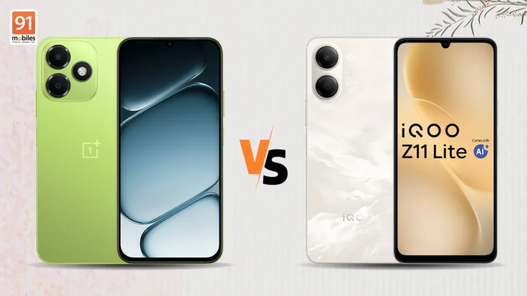 OnePlus N6 Lite vs iQOO Z11 Lite 5G smartphone comparison under ₹20,000