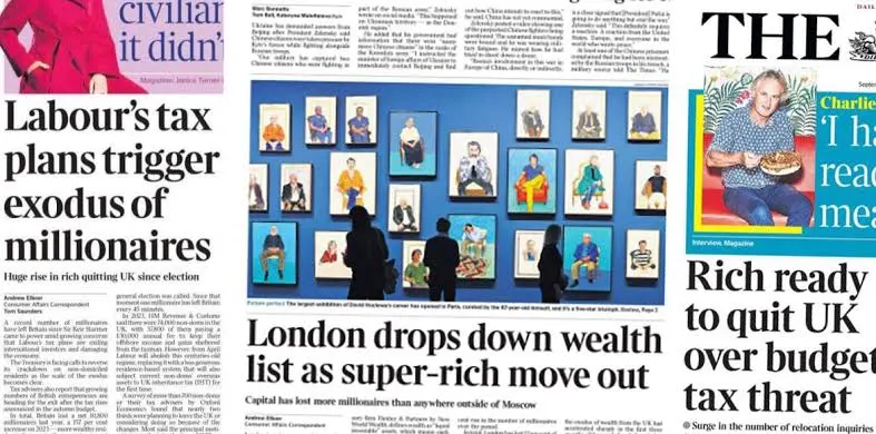 UK wealth exodus as billionaires leave Britain