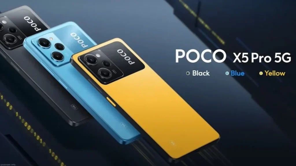 POCO X5 Pro 5G smartphone with AMOLED display and triple rear camera