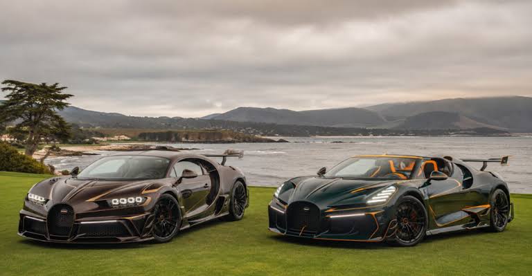 Mansory Bugatti Chiron Vivere with exclusive brown and gold styling.