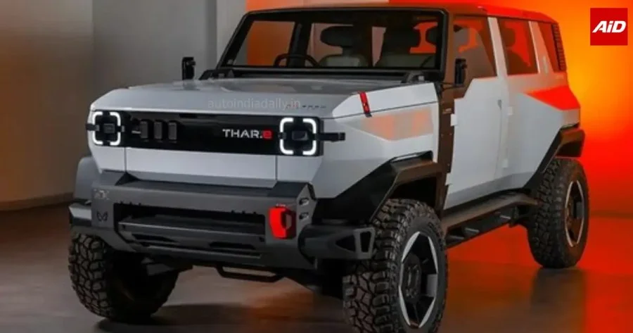 Mahindra Thar Electric spotted testing