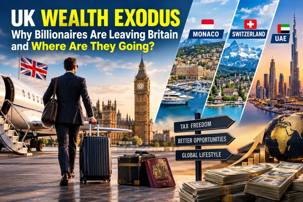 UK wealth exodus as billionaires leave Britain