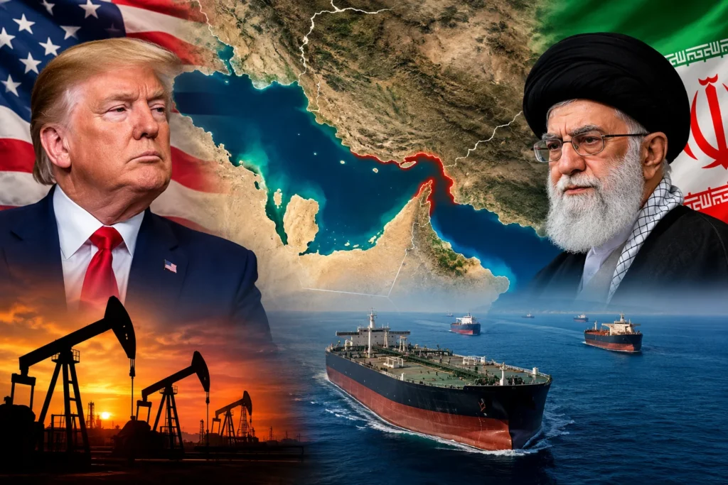 Trump Strait Hormuz map