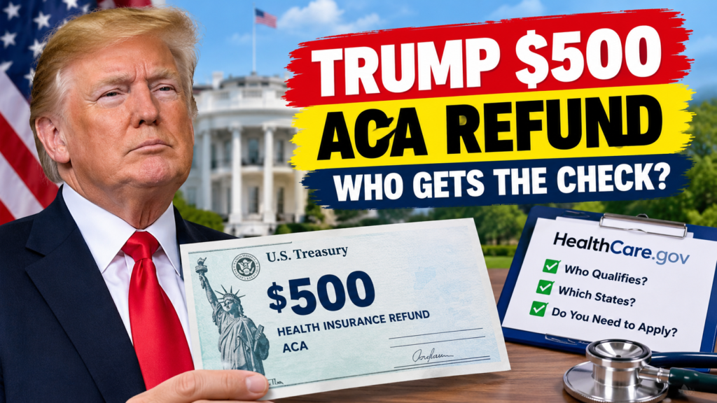 Trump $500 ACA refund check